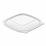 PresentaBowls Pro Clear Square Lids for 24 oz to 32 oz Bowls, 8.5 x 8.5 x 0.5, Clear, Plastic, 63/Bag, 4 Bags/Carton (C2464BDL)
