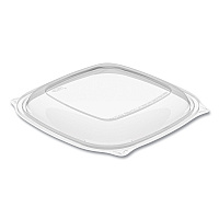 PresentaBowls Pro Clear Square Lids for 24 oz to 32 oz Bowls, 8.5 x 8.5 x 0.5, Clear, Plastic, 63/Bag, 4 Bags/Carton (C2464BDL)