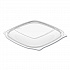 PresentaBowls Pro Clear Square Lids for 24 oz to 32 oz Bowls, 8.5 x 8.5 x 0.5, Clear, Plastic, 63/Bag, 4 Bags/Carton (C2464BDL)