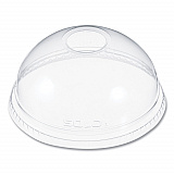 Ultra Clear Dome Cold Cup Lids, Fits 16 oz to 24 oz Cold Cups, Plastic, Clear, 100/Pack (DLR626PK)