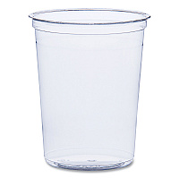Bare Eco-Forward RPET Deli Containers, ProPlanet Seal, 32 oz, Clear, Plastic, 50/Pack, 10/Carton (DM32R)