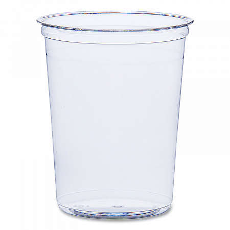 Bare Eco-Forward RPET Deli Containers, ProPlanet Seal, 32 oz, Clear, Plastic, 50/Pack, 10/Carton (DM32R)