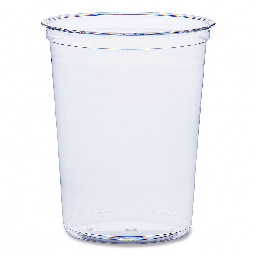 Bare Eco-Forward RPET Deli Containers, ProPlanet Seal, 32 oz, Clear, Plastic, 50/Pack, 10/Carton (DM32R)