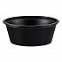 Portion Containers, 1.5 oz, Plastic, Black, 250/Bag, 10 Bags/Carton (P150BLK)