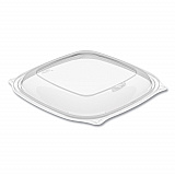 PresentaBowls Pro Clear Square Bowl Lids, Large Vented Square, 8.5 x 8.5 x 1, Clear, Plastic, 63/Bag, 4 Bags/Carton (PP2464BDL)