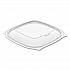 PresentaBowls Pro Clear Square Bowl Lids, Large Vented Square, 8.5 x 8.5 x 1, Clear, Plastic, 63/Bag, 4 Bags/Carton (PP2464BDL)