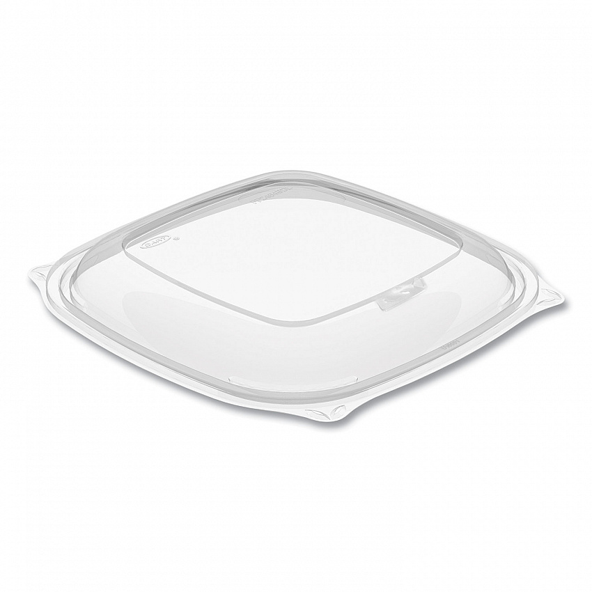 PresentaBowls Pro Clear Square Bowl Lids, Large Vented Square, 8.5 x 8.5 x 1, Clear, Plastic, 63/Bag, 4 Bags/Carton (PP2464BDL)