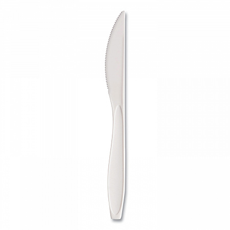 Reliance Mediumweight Cutlery, Standard Size, Knife, Plastic, White, 1,000/Carton (RSWK)