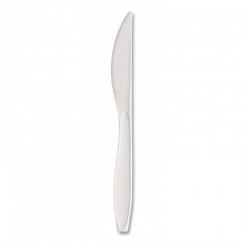 Reliance Mediumweight Cutlery, Standard Size, Knife, Plastic, White, 1,000/Carton (RSWK)