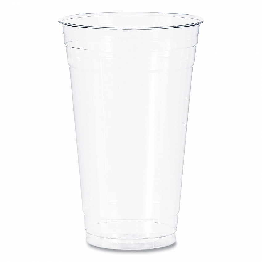 Ultra Clear PETE Cold Cups, 24 oz, Plastic, Clear, 50/Sleeve, 12 Sleeves/Carton (TD24)