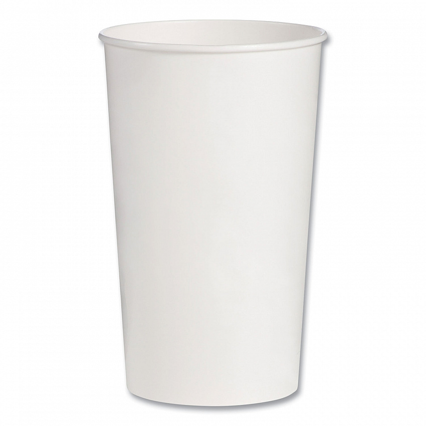 Double Sided Poly (DSP) Paper Cold Cups, 44 oz, White, 500/Carton (TPH445P2050)
