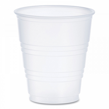High-Impact Polystyrene Cold Cups, 5 oz, Plastic, Translucent, 100/Pack (Y5PK)