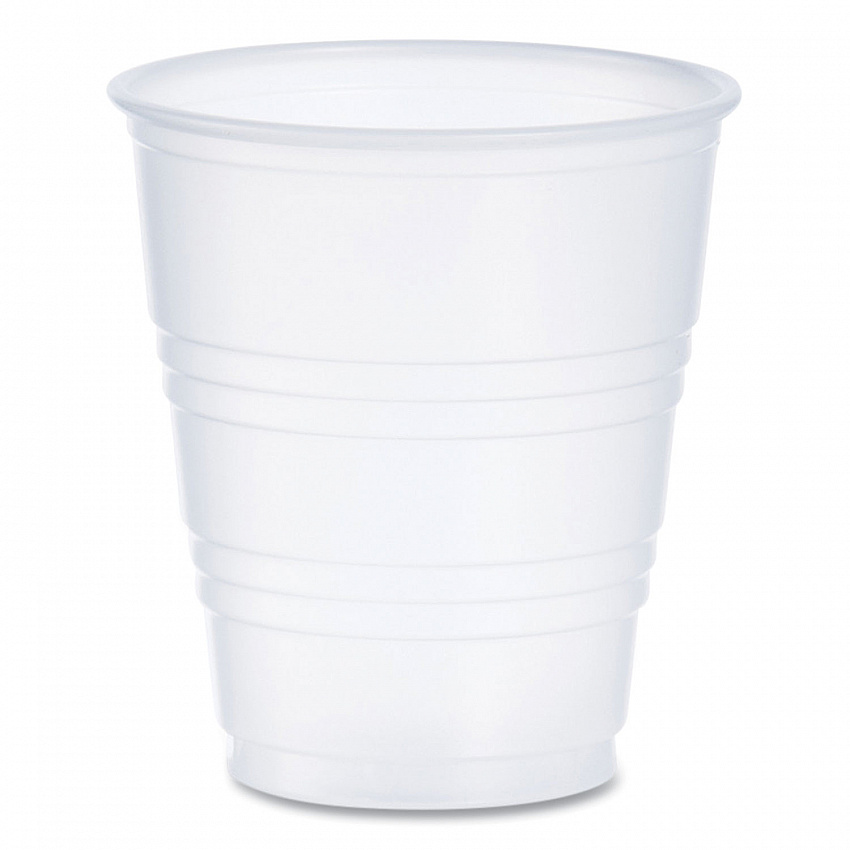 High-Impact Polystyrene Cold Cups, 5 oz, Plastic, Translucent, 100/Pack (Y5PK)