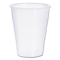 High-Impact Polystyrene Cold Cups, 9 oz, Plastic, Translucent, 100/Sleeve, 25 Sleeves/Carton (Y9CT)