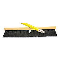 Tampico Push Broom Kit, 36 x 60, Tampico Bristles, Metal Handle, Black/Yellow (20236KIT)