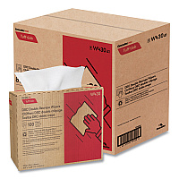 Tuff-Job Double Recrepe Wipers, 9.75 x 16.5, White, 100/Box, 8 Box/Carton (W430)