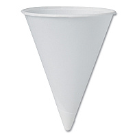 Cone Water Cups, Chipboard Box Inner Packaging, ProPlanet Seal, 4 oz, Paper, White, 200/Bag, 25 Bags/Carton (4R2050)
