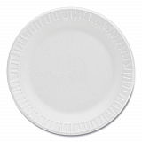 Concorde Foam Plate, 6" dia, White, 1,000/Carton (6PWCR)
