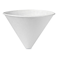 Bare Eco-Forward Treated Paper Funnel Cups, ProPlanet Seal, 6 oz, White, 250/Bag, 10/Carton (6SRX)