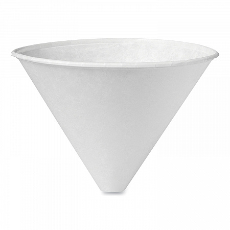 Bare Eco-Forward Treated Paper Funnel Cups, ProPlanet Seal, 6 oz, White, 250/Bag, 10/Carton (6SRX)