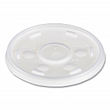 Plastic Cold Cup Lids, Fits 10 oz Cold Cups, Translucent, 100/Pack, 10 Packs/Carton (10SL)