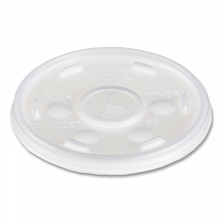 Plastic Cold Cup Lids, Fits 10 oz Cold Cups, Translucent, 100/Pack, 10 Packs/Carton (10SL)