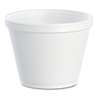 Food Containers, 12 oz, White, Foam, 25/Bag, 20 Bags/Carton (12SJ20)