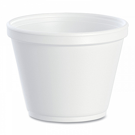Food Containers, 12 oz, White, Foam, 25/Bag, 20 Bags/Carton (12SJ20)