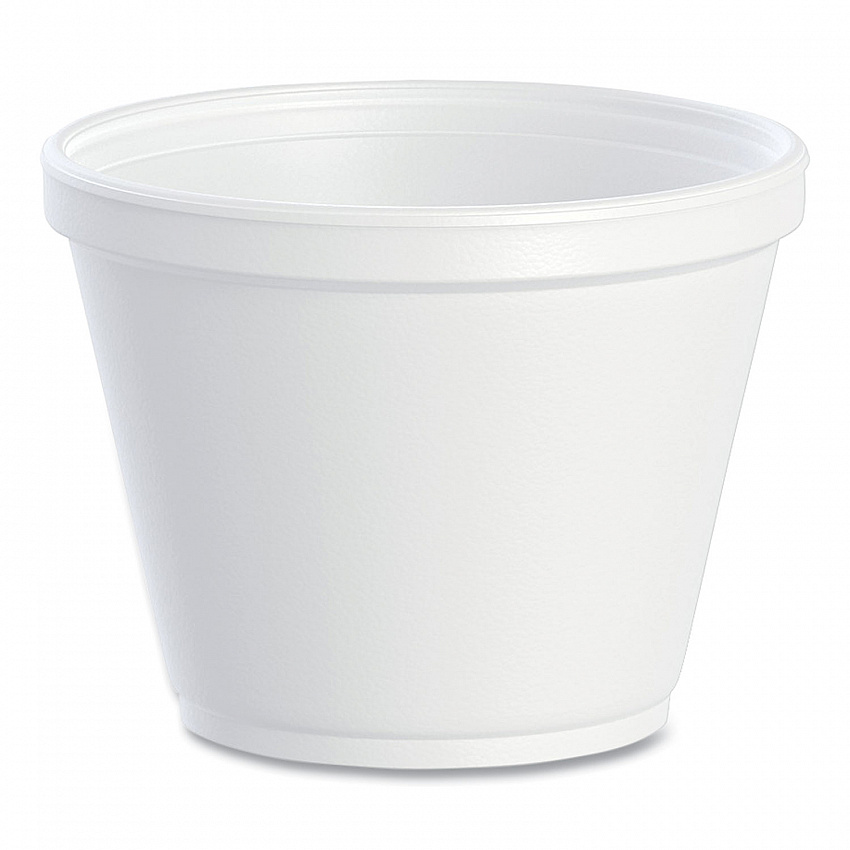 Food Containers, 12 oz, White, Foam, 25/Bag, 20 Bags/Carton (12SJ20)