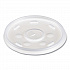 Plastic Lids for Foam Cups/Bowls/Containers, Flat with Straw Slot, Fits 6 oz to 14 oz, Translucent, 100/Pack, 10 Packs/Carton (12SL)