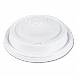 Cappuccino Dome Sipper Lids, Fits 12 oz to 24 oz Hot Cups, Plastic, White, 1,000/Carton (16EL)