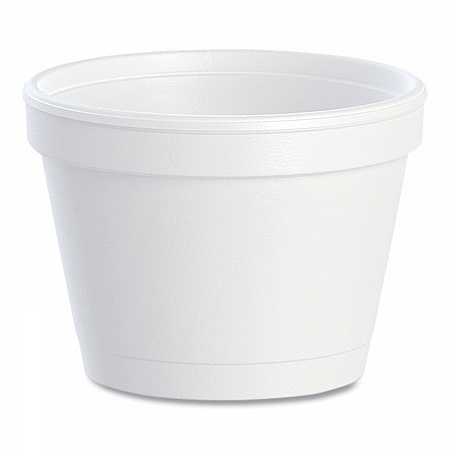 Bowl Containers, 4 oz, White, Foam, 1,000/Carton (4J6)