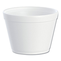 Foam Containers, Extra Squat, 16 oz, White, 25/Bag, 20 Bags/Carton (16MJ32)