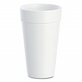 Foam Drink Cups, 20 oz, White, 500/Carton (20J16)