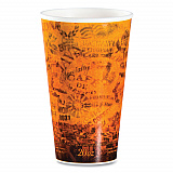 Fusion Escape Foam Hot/Cold Cups, 20 oz, Brown/Black, 500/Carton (20U16ESC)