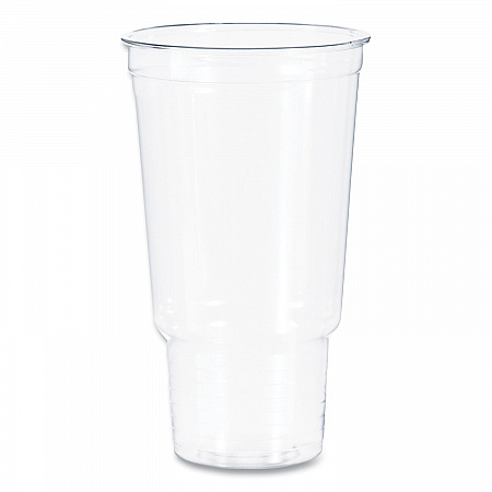Ultra Clear Pedestal PET Cups, 32 oz, Plastic, Clear, 25/Bag, 20 Bags/Carton (32AC)