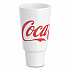 Coca-Cola Foam Cups, 44 oz, White/Red, 20/Bag, 15 Bags/Carton (44AJ32C)