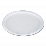 Plastic Lids for Foam Containers, Flat, Vented, Fits 24 oz to 32 oz, Translucent, 100/Pack, 5 Packs/Carton (48JL)