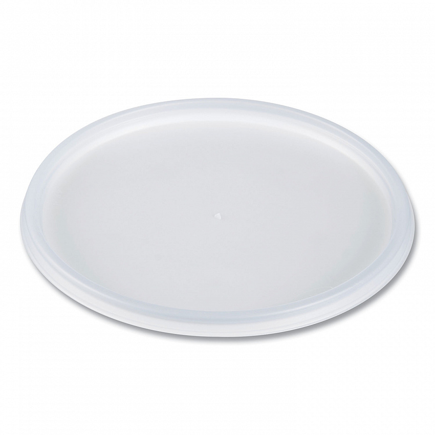 Plastic Lids for Foam Containers, Flat, Vented, Fits 24 oz to 32 oz, Translucent, 100/Pack, 5 Packs/Carton (48JL)