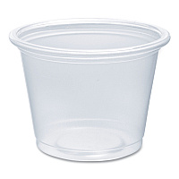 Conex Complements Portion/Medicine Cups, 1 oz, Plastic, Clear, 125/Bag, 20 Bags/Carton (100PC)