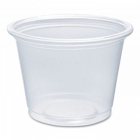 Conex Complements Portion/Medicine Cups, 1 oz, Plastic, Clear, 125/Bag, 20 Bags/Carton (100PC)