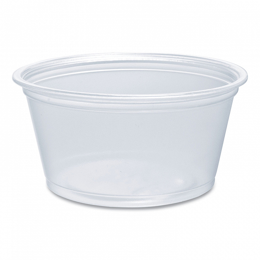 Conex Complements Portion/Medicine Cups, 2 oz, Plastic, Clear, 125/Bag, 20 Bags/Carton (200PC)