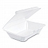 Foam Hinged Lid Containers, 6.4 x 9.3 x 2.9, White, 100/Pack, 2 Packs/Carton (205HT1)
