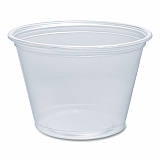Conex Complements Portion/Medicine Cups, 2.5 oz, Plastic, Clear, 125/Bag, 20 Bags/Carton (250PC)