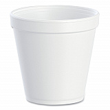 Foam Containers, Squat, 16 oz, White, 25/Bag, 20 Bags/Carton (16MJ20)
