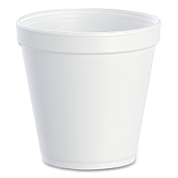 Foam Containers, Squat, 16 oz, White, 25/Bag, 20 Bags/Carton (16MJ20)