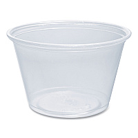 Conex Complements Portion/Medicine Cups, 4 oz, Plastic, Clear, 125/Bag, 20 Bags/Carton (400PC)