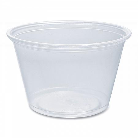 Conex Complements Portion/Medicine Cups, 4 oz, Plastic, Clear, 125/Bag, 20 Bags/Carton (400PC)