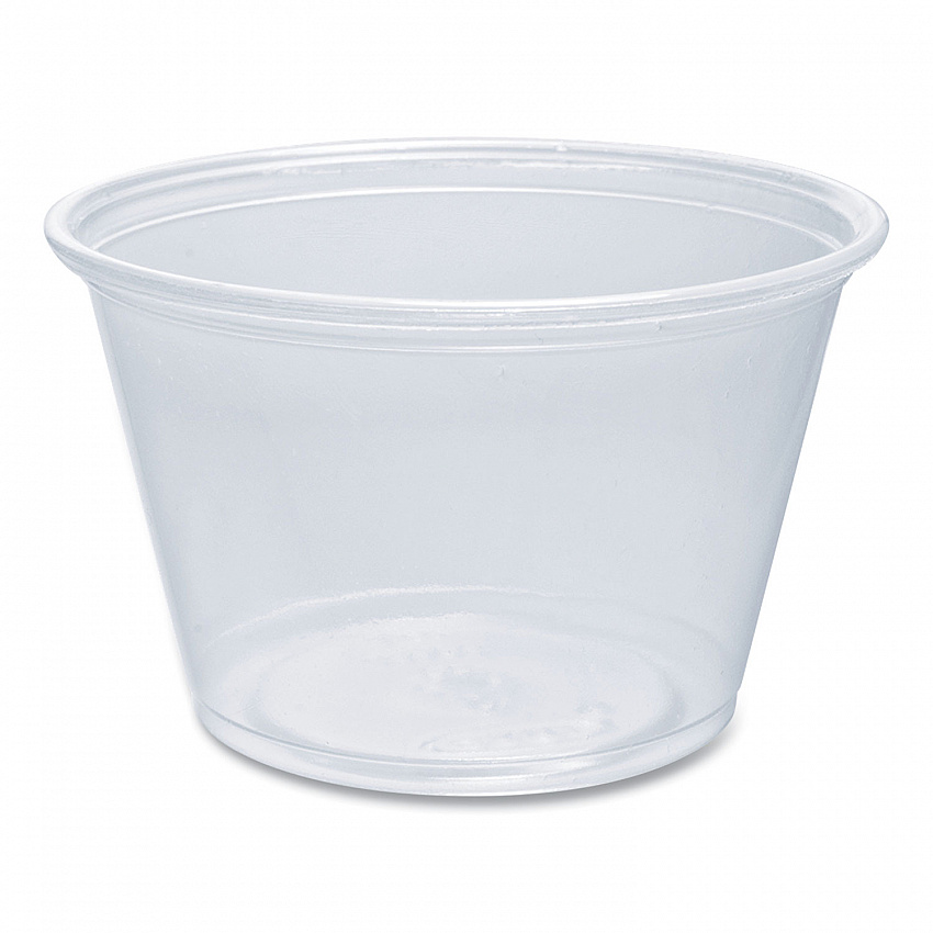 Conex Complements Portion/Medicine Cups, 4 oz, Plastic, Clear, 125/Bag, 20 Bags/Carton (400PC)