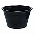 Conex Complements Portion/Medicine Cups, 4 oz, Plastic, Black, 125/Bag, 20 Bags/Carton (400PCBLK)